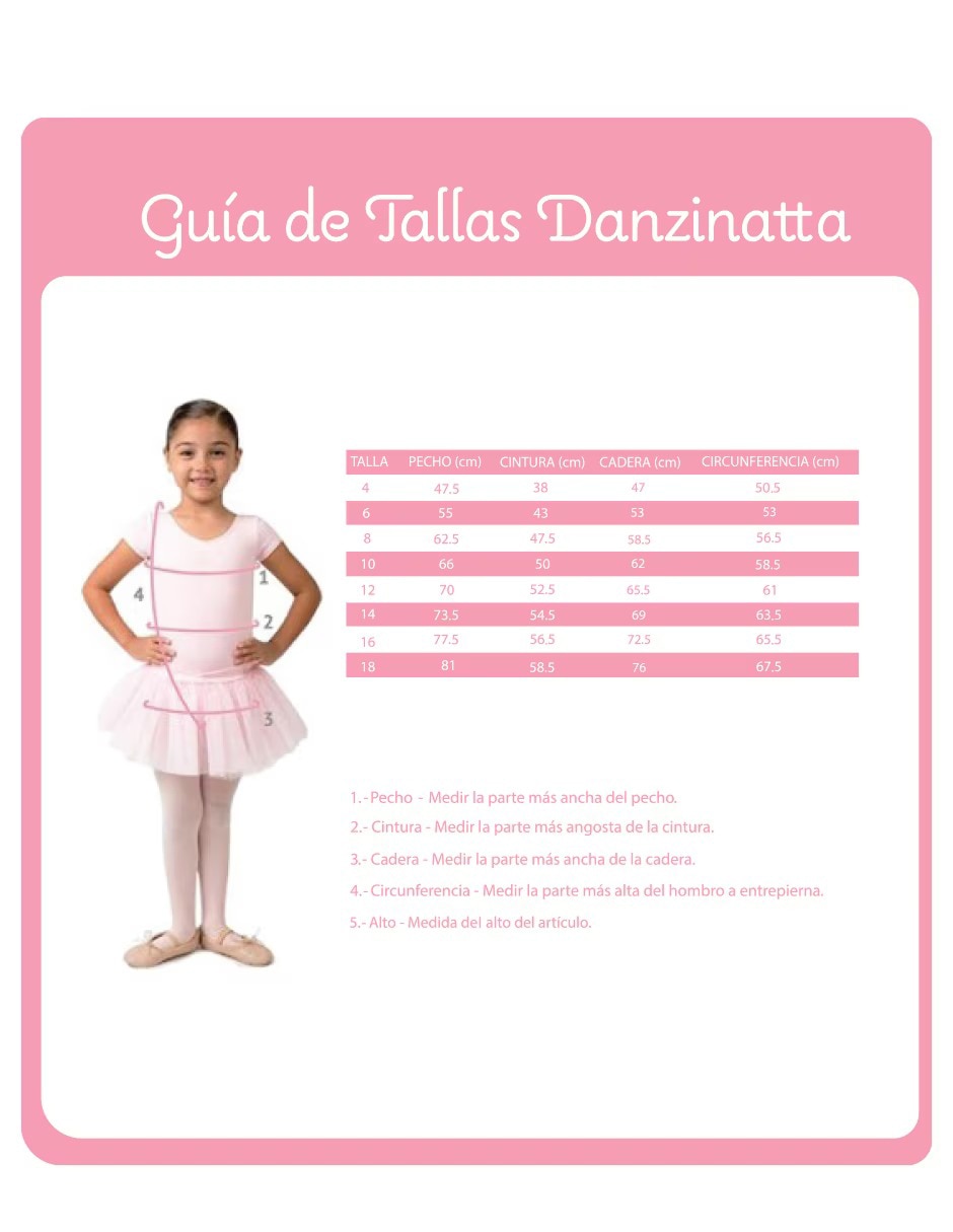 Leotardo de ballet para niña