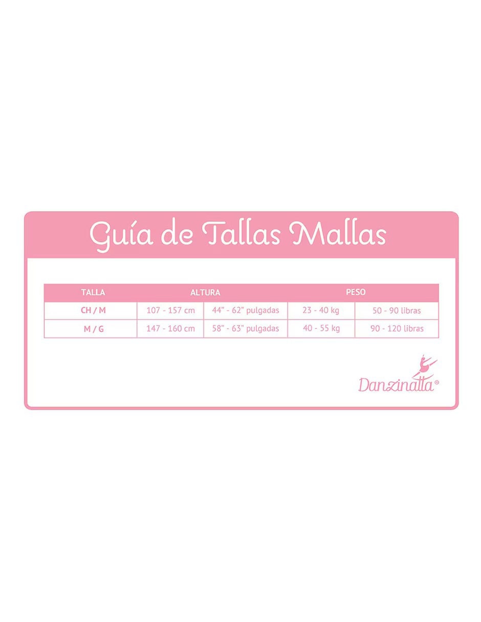Malla Danzinatta ballet para niña