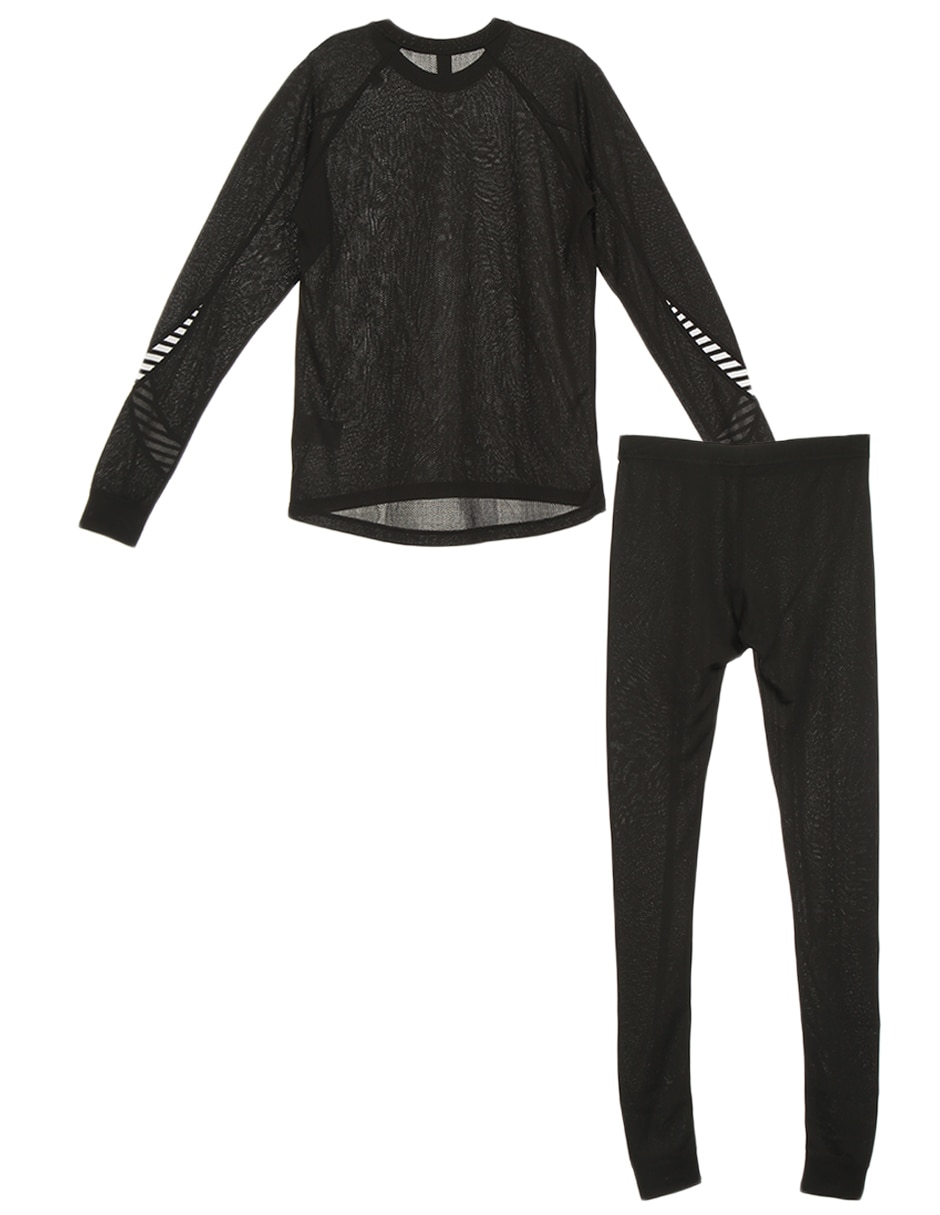 Conjunto deportivo regular con elástico para niña