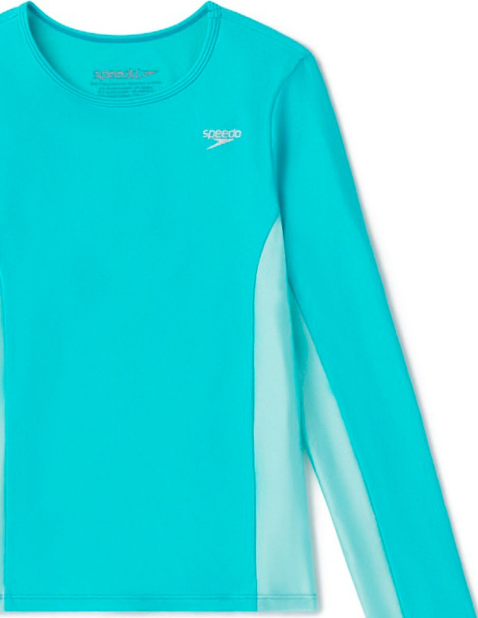 Wetshirt estampado bloques de color para niña