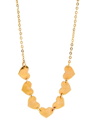 Collar de corazón Lusso de oro 14 K