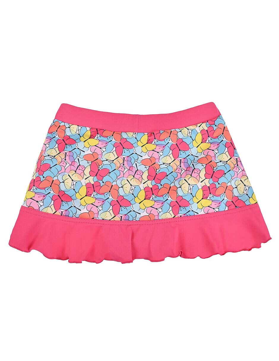 Falda short deportiva para natación niña