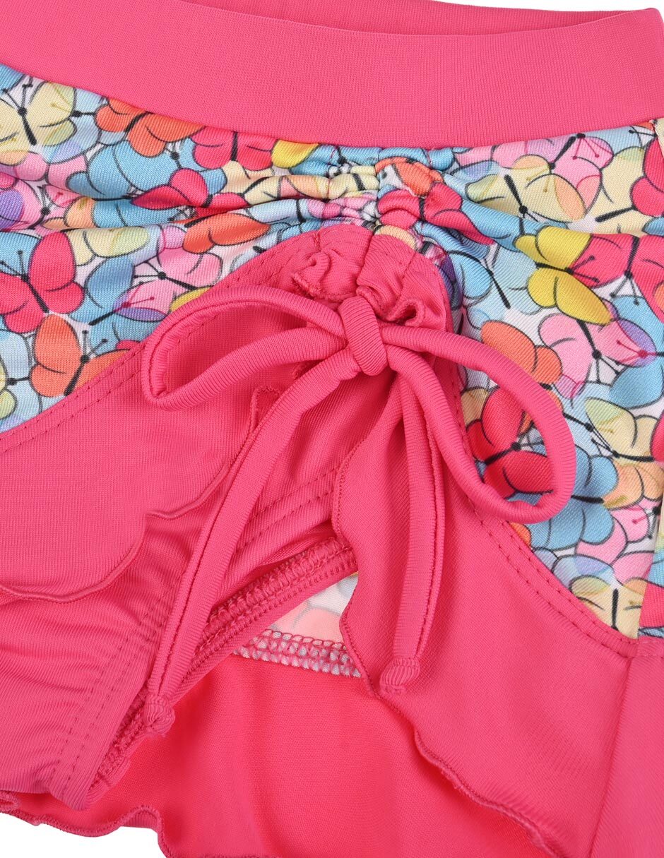 Falda short deportiva para natación niña