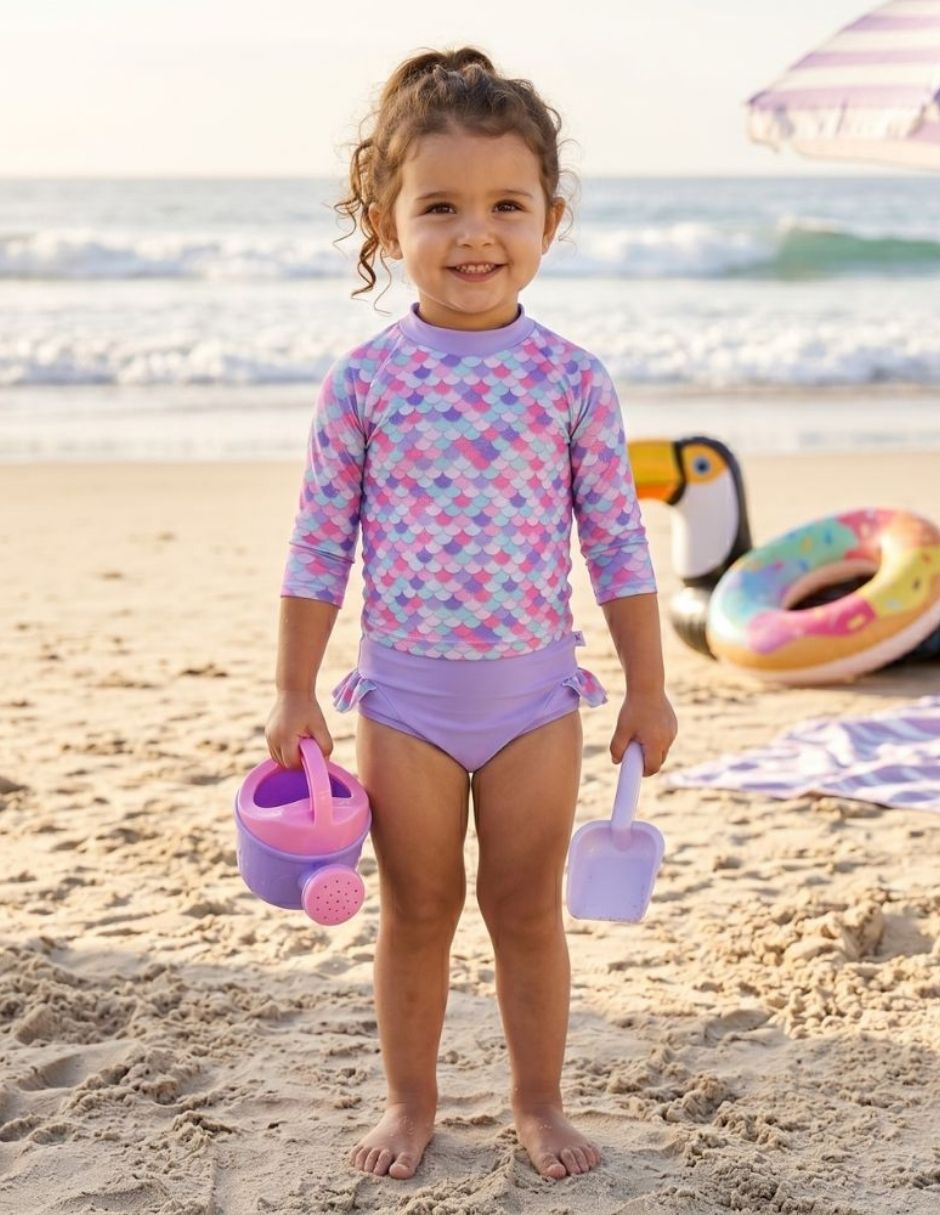 Wetsuit estampado para niña