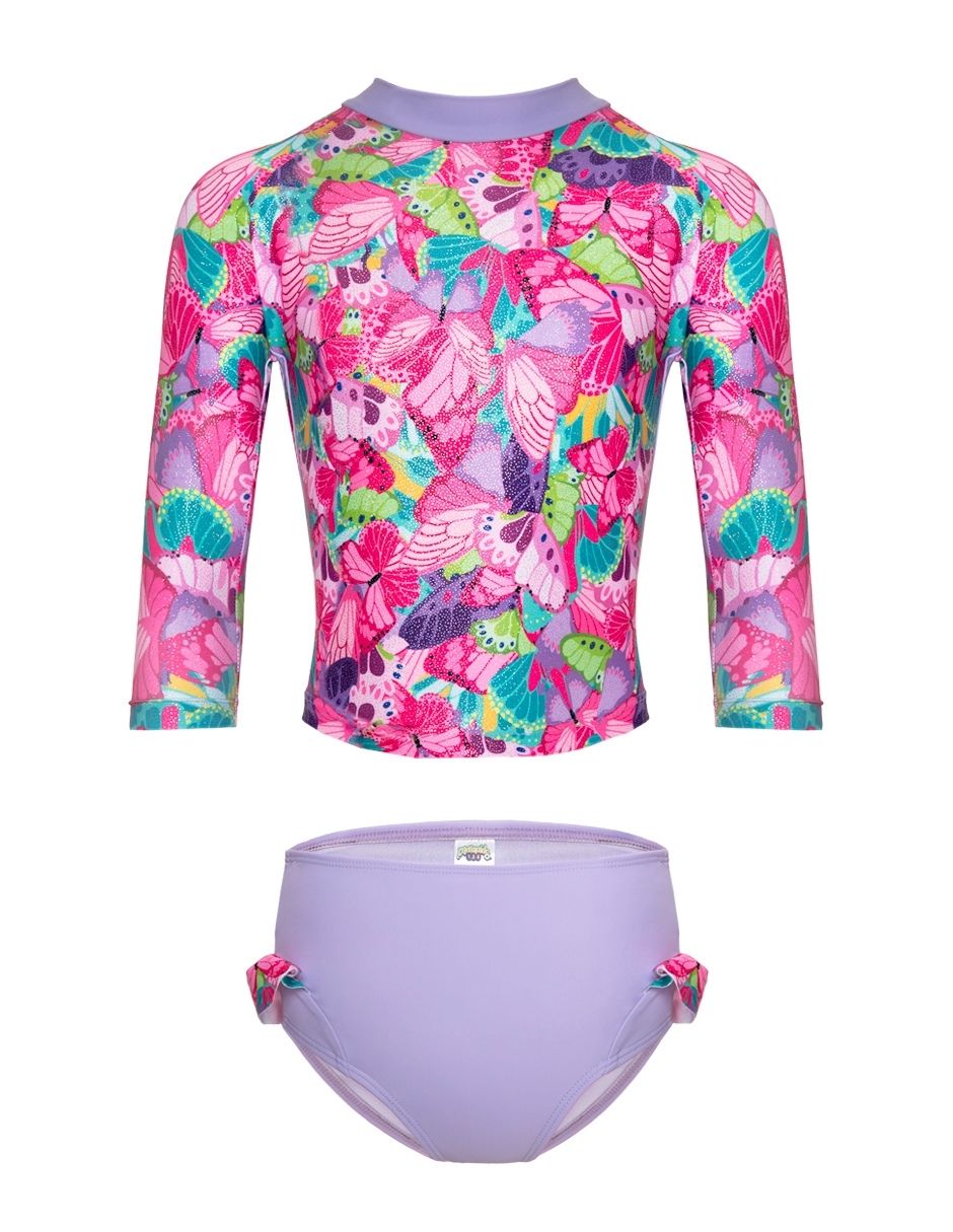 Wetsuit estampado animal print para niña