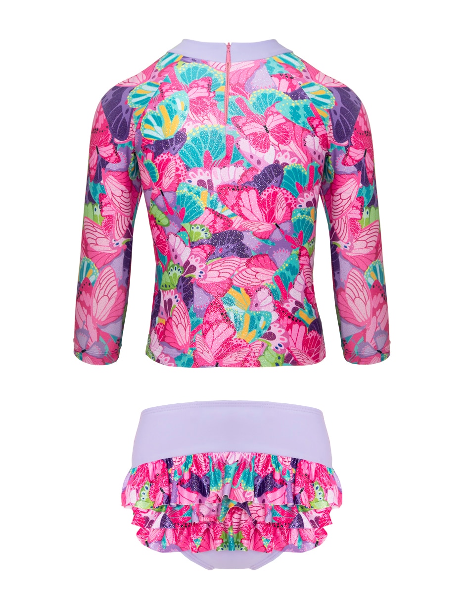 Wetsuit estampado animal print para niña