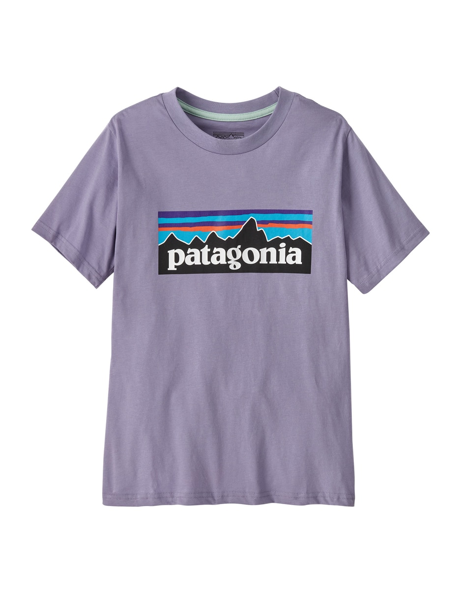 Playera deportiva outdoor Patagonia P-6 Logo de niña