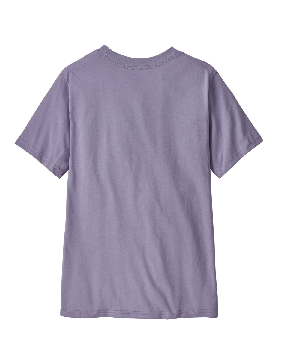 Playera deportiva outdoor Patagonia P-6 Logo de niña