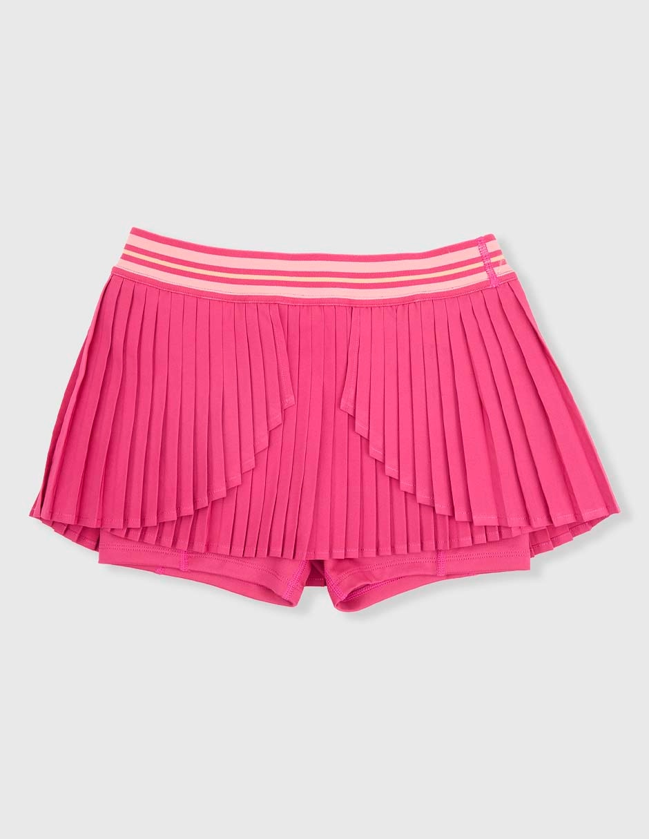 Falda short deportiva X10 para tennis niña