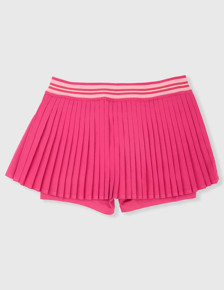 Falda short deportiva X10 para tennis niña