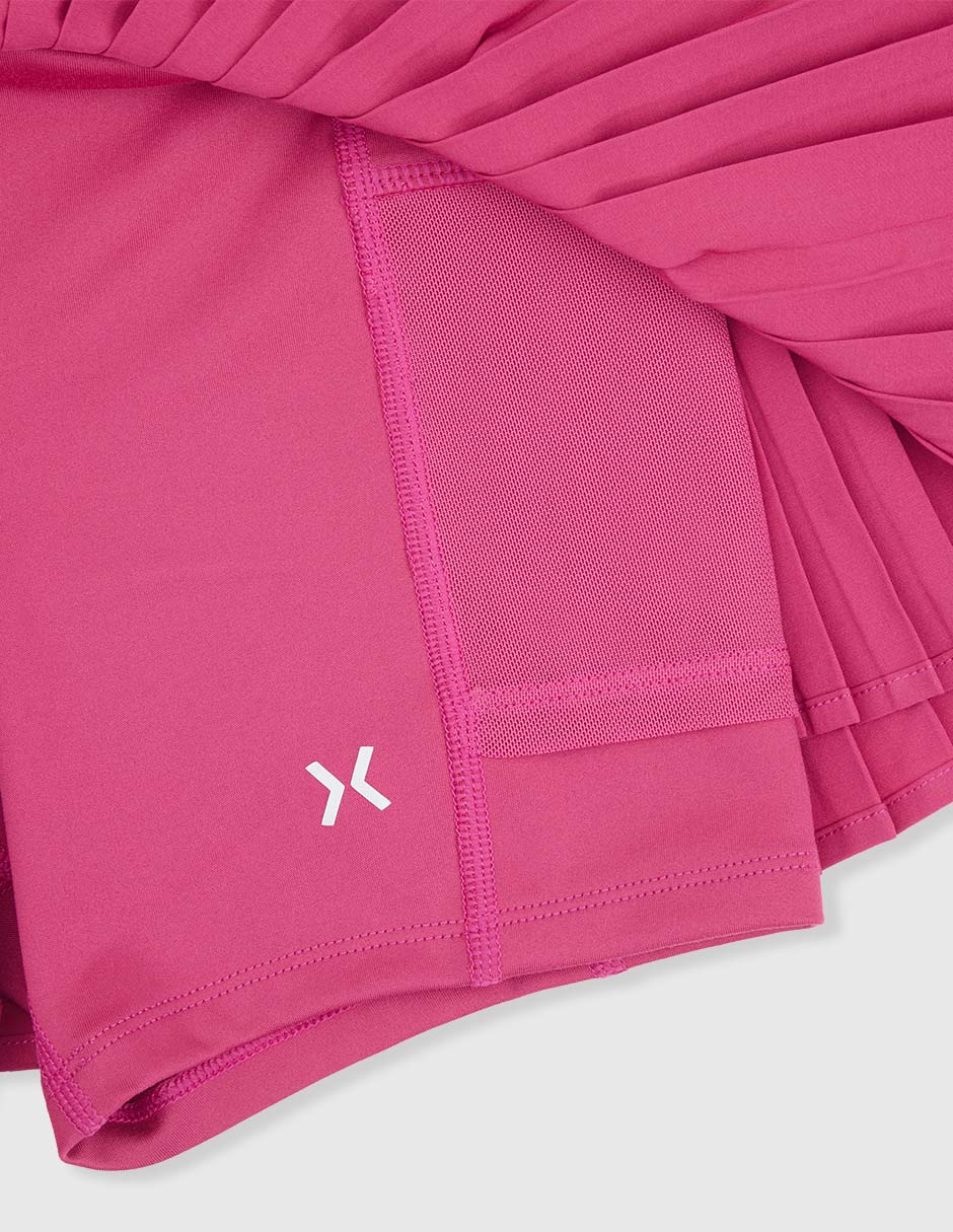 Falda short deportiva X10 para tennis niña