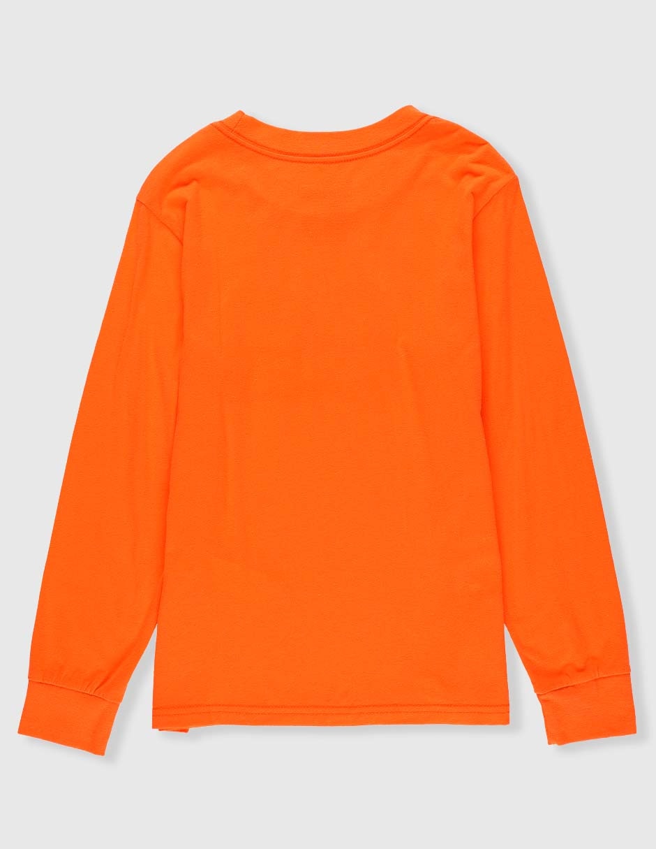 Playera deportiva outdoor Patagonia Long-Sleeved P-6 Logo de niña