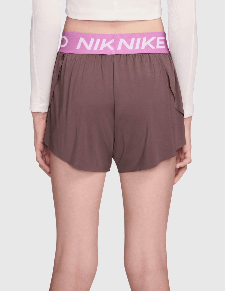 Short Nike efecto doble prenda para entrenamiento niña