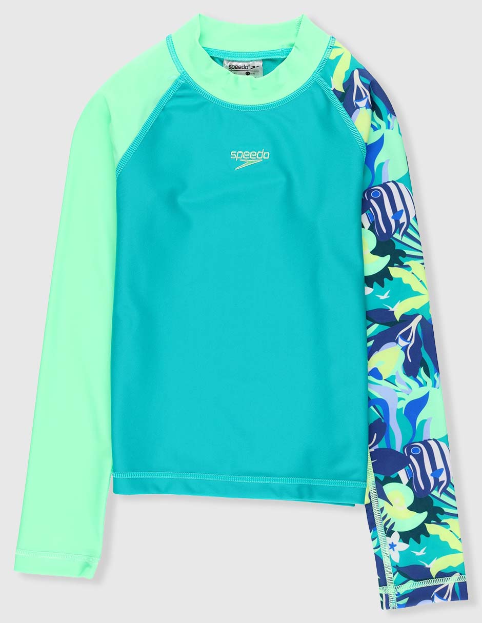 Wetsuit estampado gráfico para niña