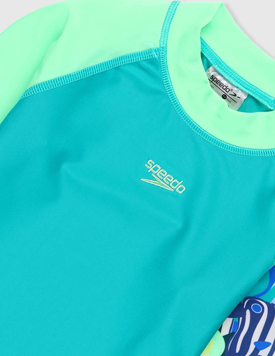 Wetsuit estampado gráfico para niña