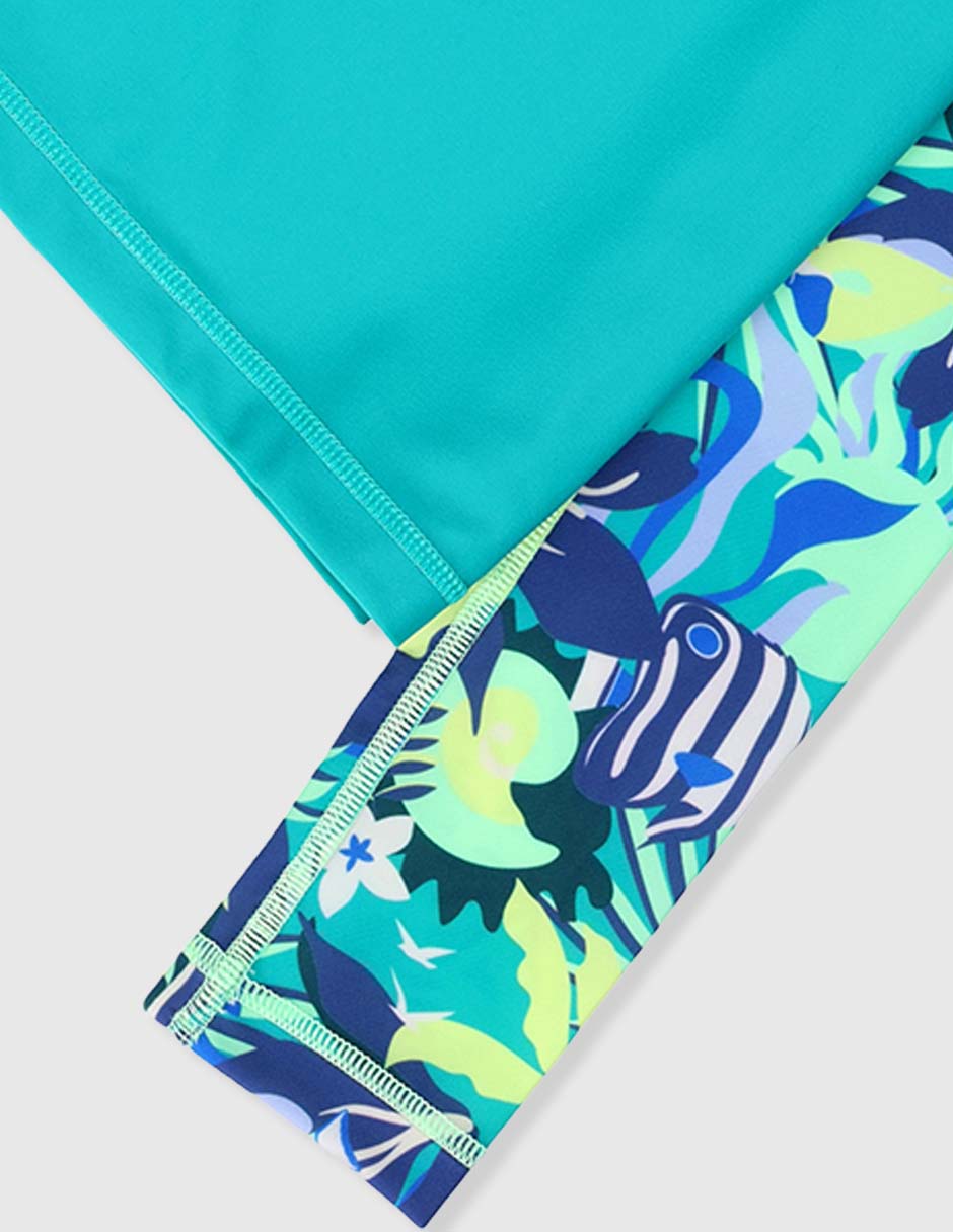 Wetsuit estampado gráfico para niña