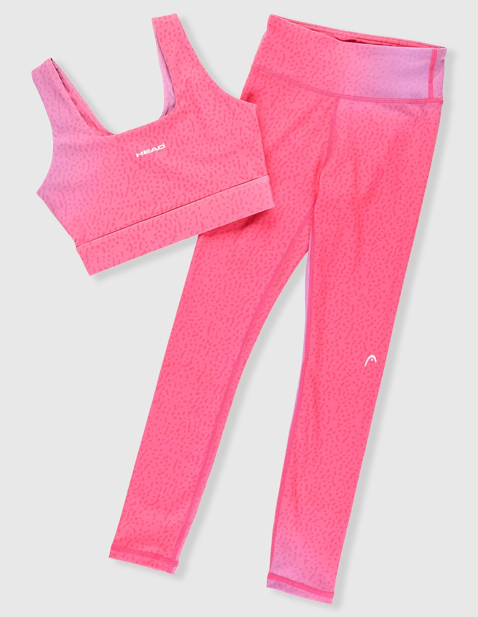 Conjunto deportivo skinny Head con elástico para niña