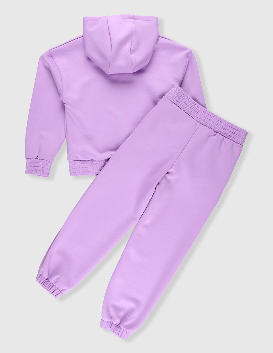 Conjunto deportivo regular con elástico para niña 2