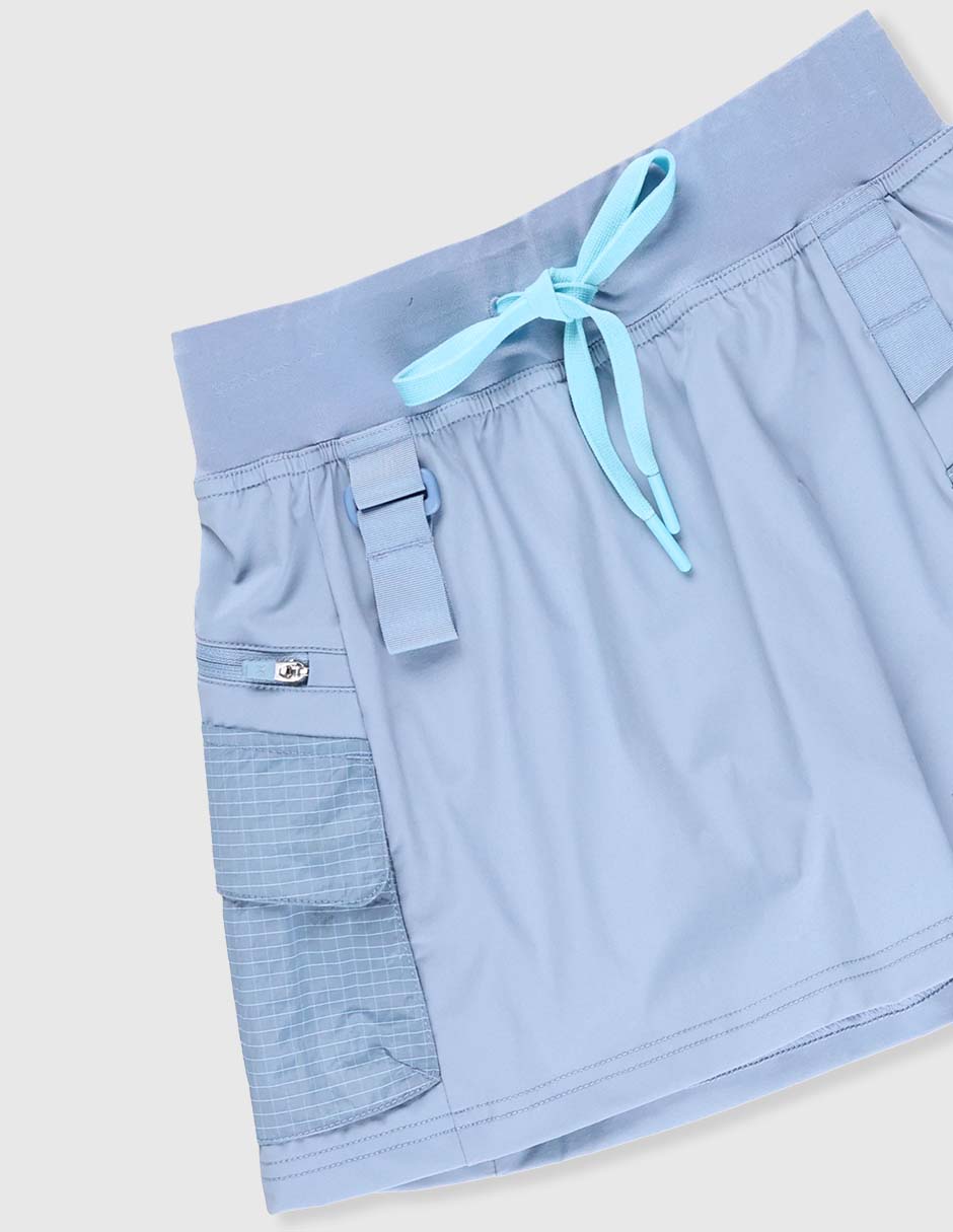 Falda short deportiva para senderismo niña