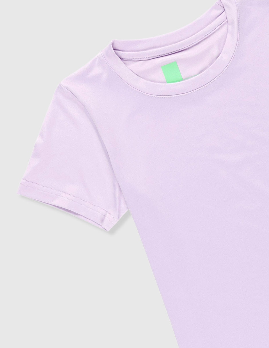 Playera deportiva para entrenamiento de niña