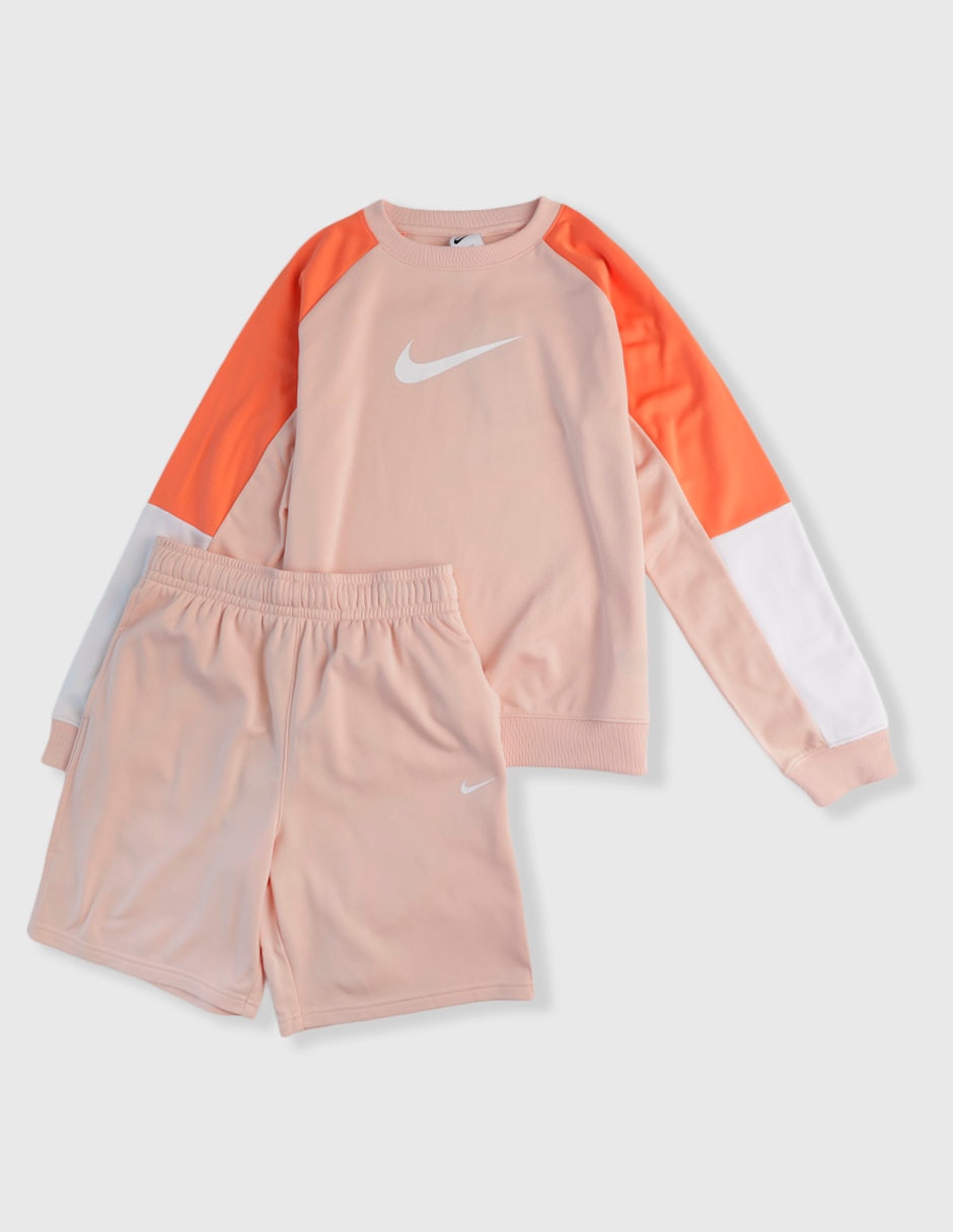 Conjunto deportivo regular con elástico para niña Conjunto deportivo regular con elástico para niña
