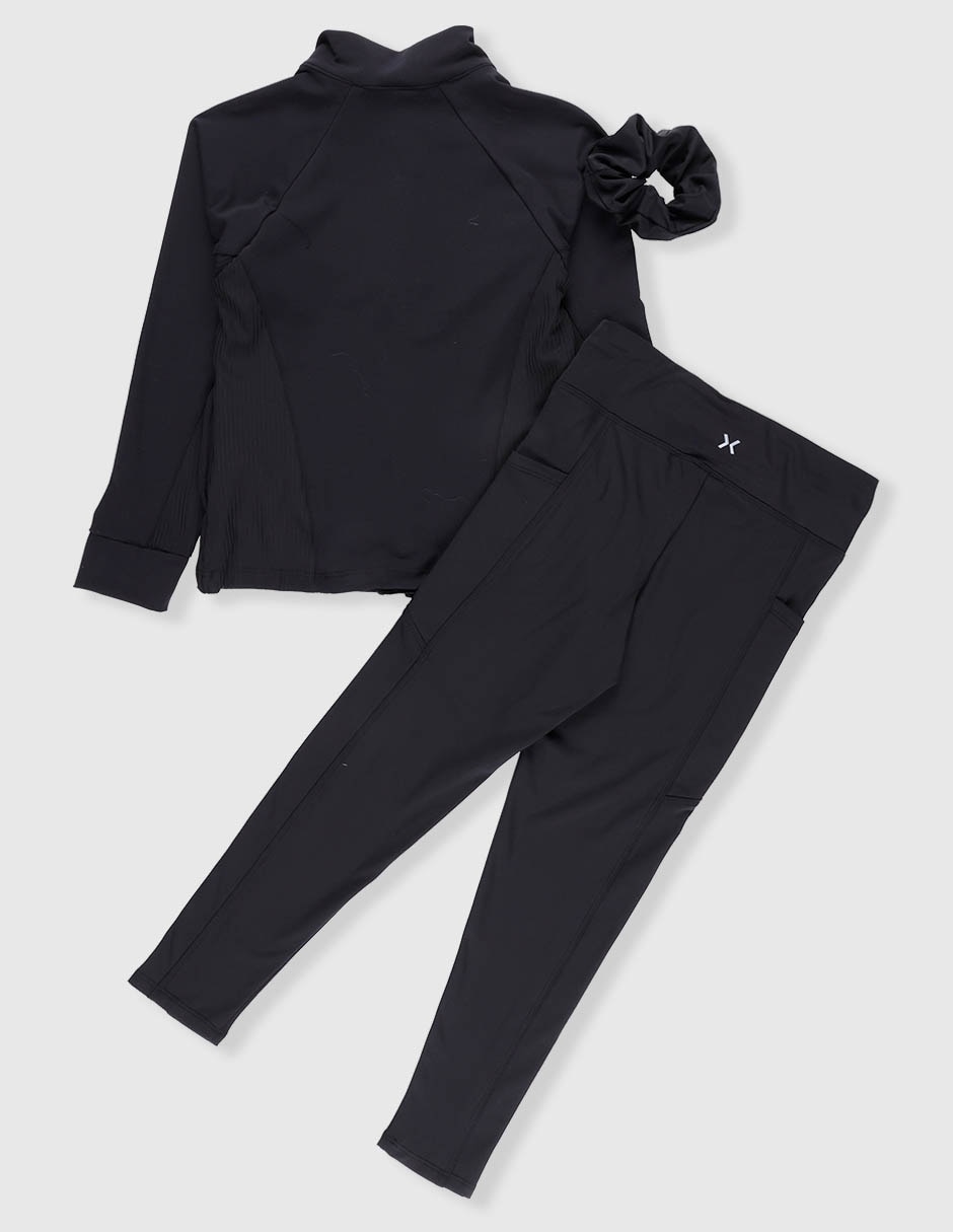 Conjunto deportivo regular X10 con elástico para niña