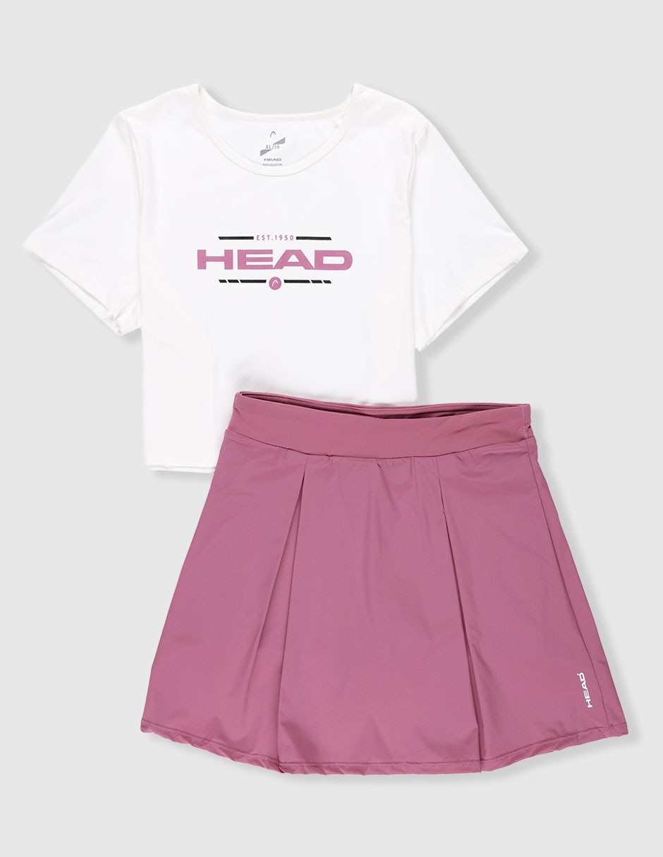 Conjunto deportivo regular con elástico para niña Conjunto deportivo regular con elástico para niña
