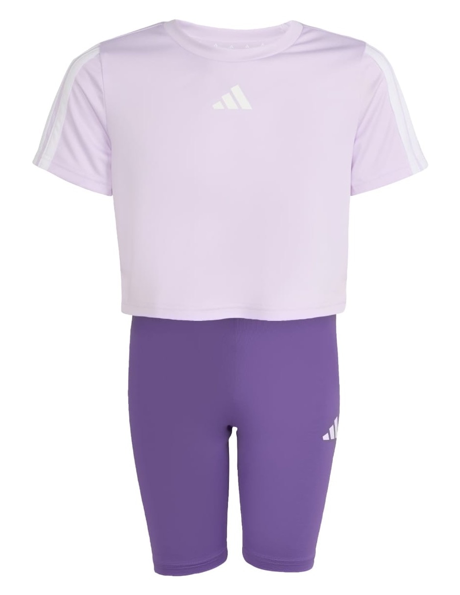 Conjunto deportivo regular con elástico para niña Conjunto deportivo regular con elástico para niña