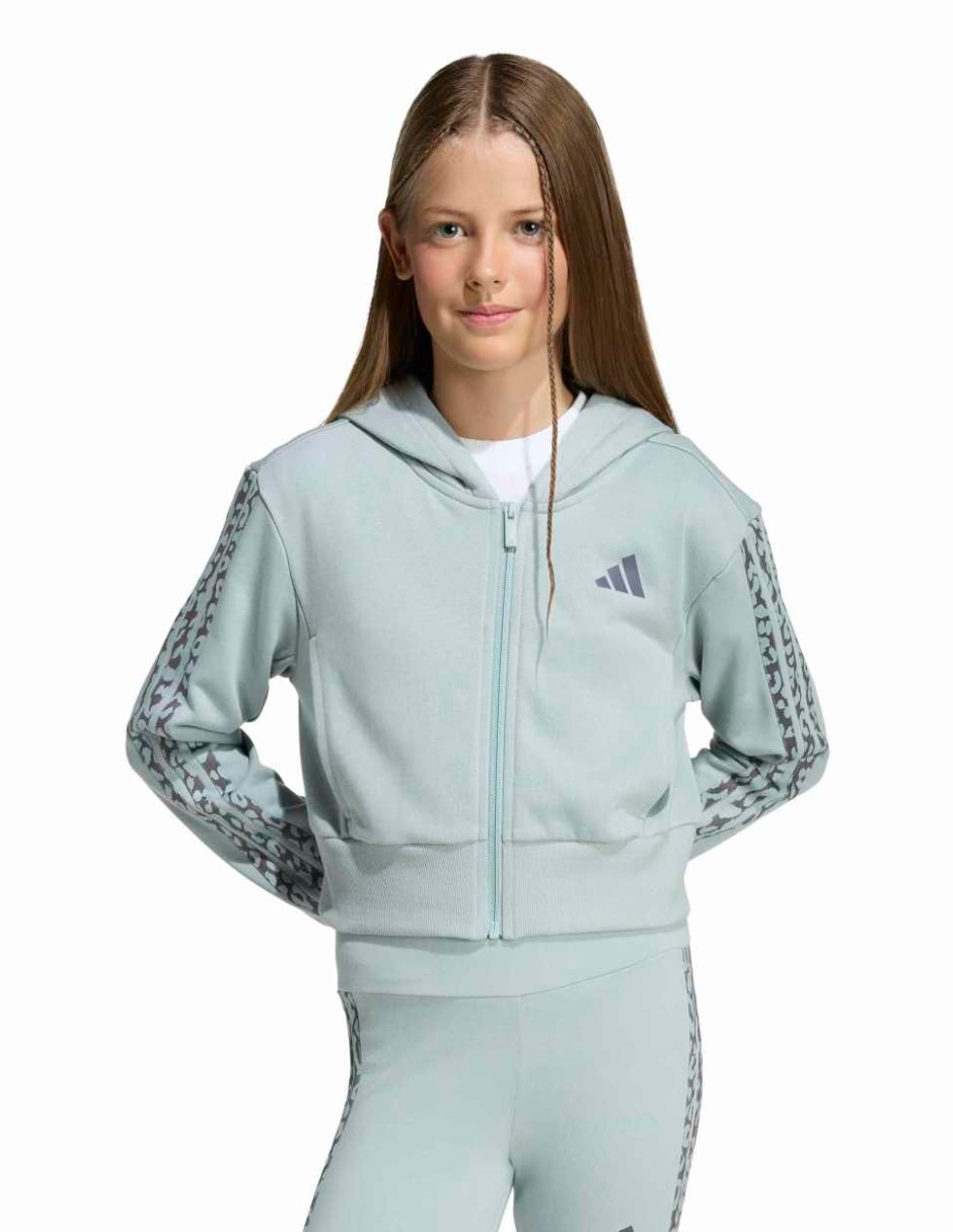 Sudadera Adidas seasonals con capucha para niña