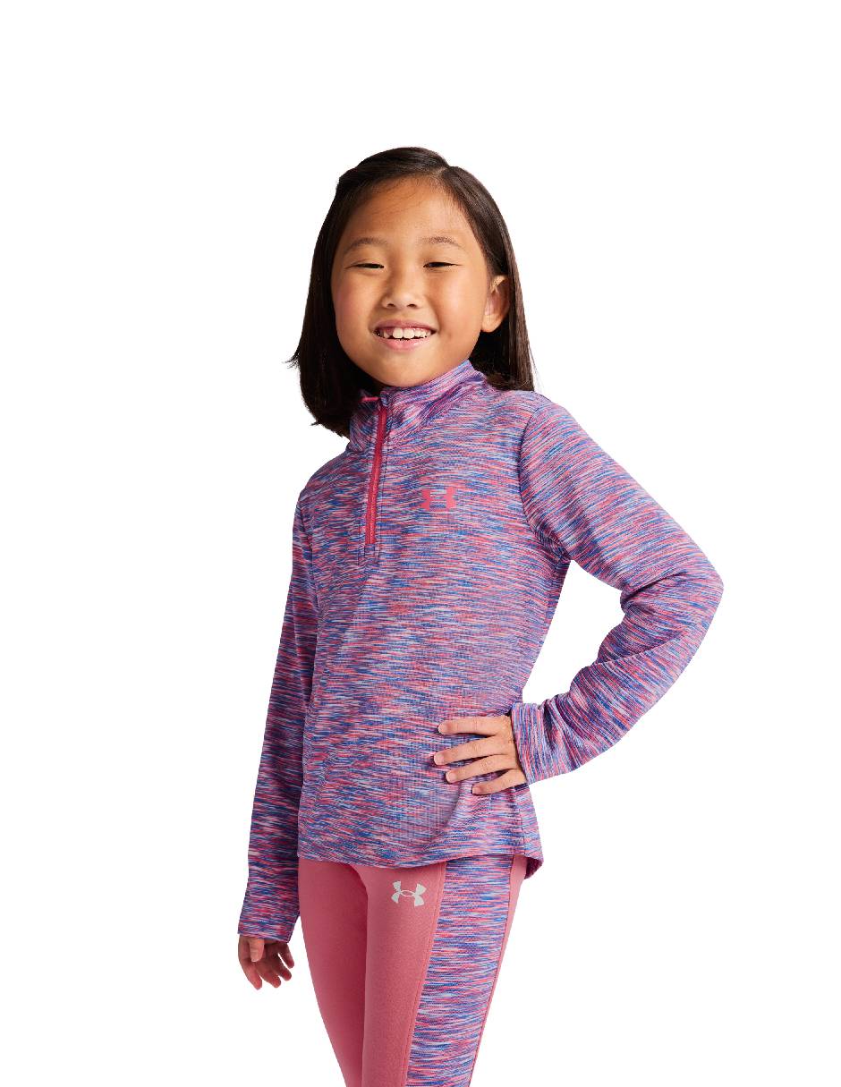 Conjunto deportivo regular con elástico para niña