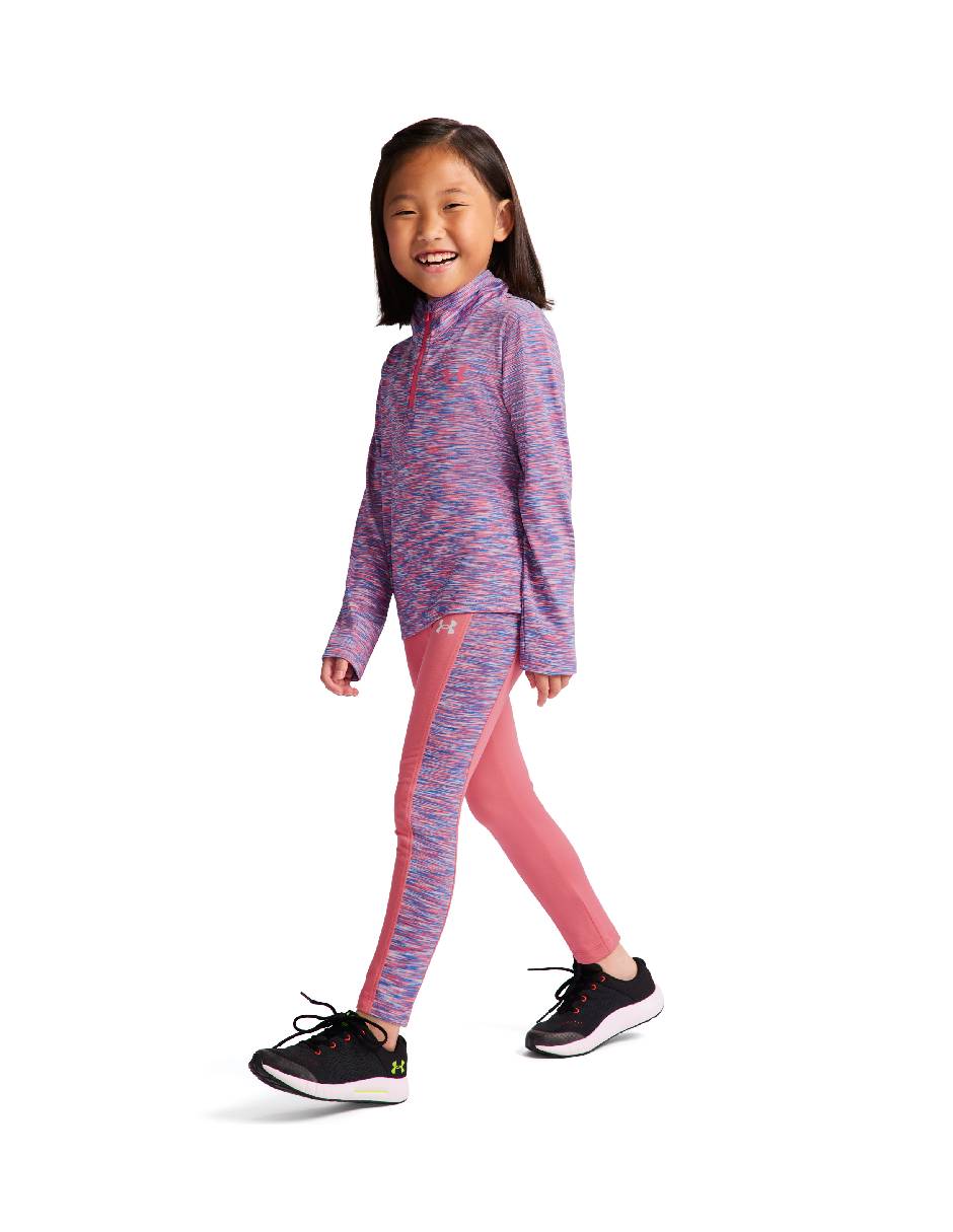 Conjunto deportivo regular con elástico para niña