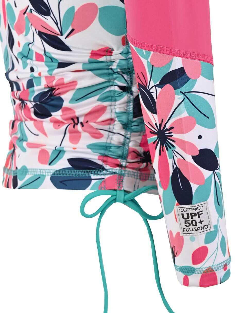 Wetshirt estampado floral para niña