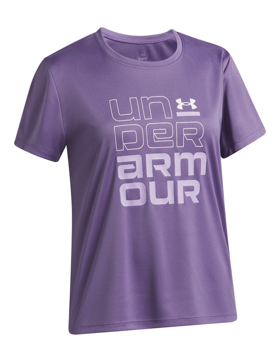 Playera deportiva para entrenamiento under armour para niña