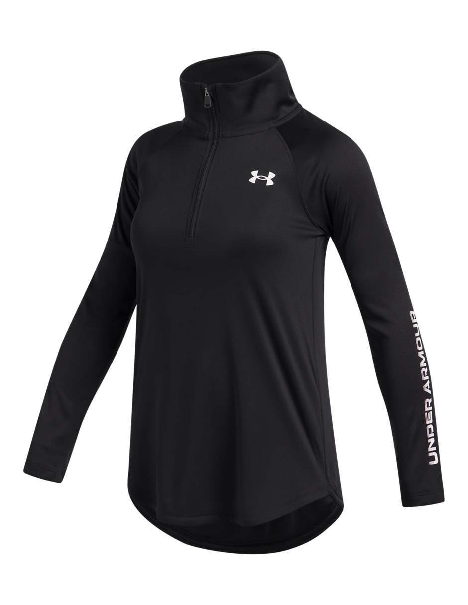 Sudadera Under Armour UA Tech Wordmark HZBLK para niña
