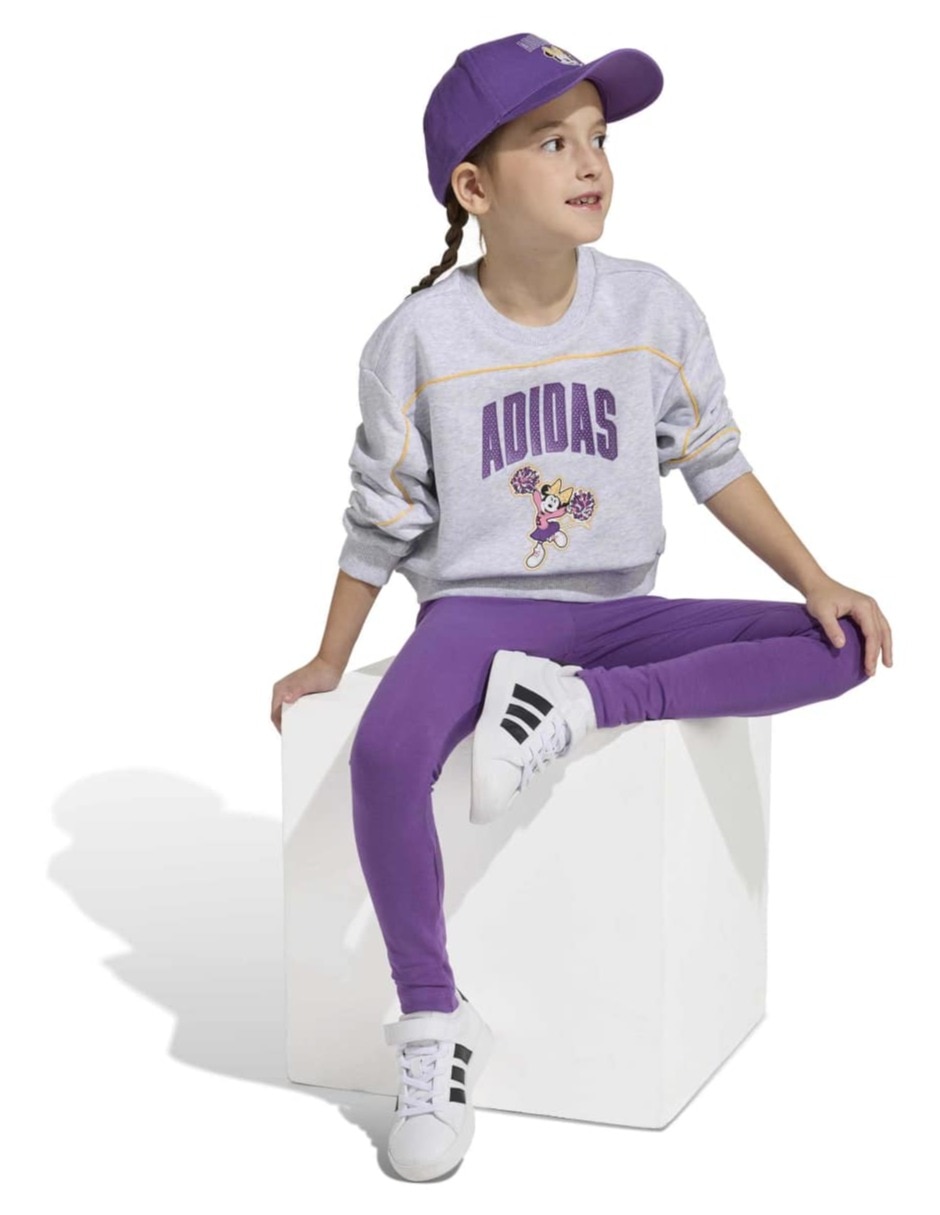 Conjunto deportiva Adidas Disney de algodón para niña