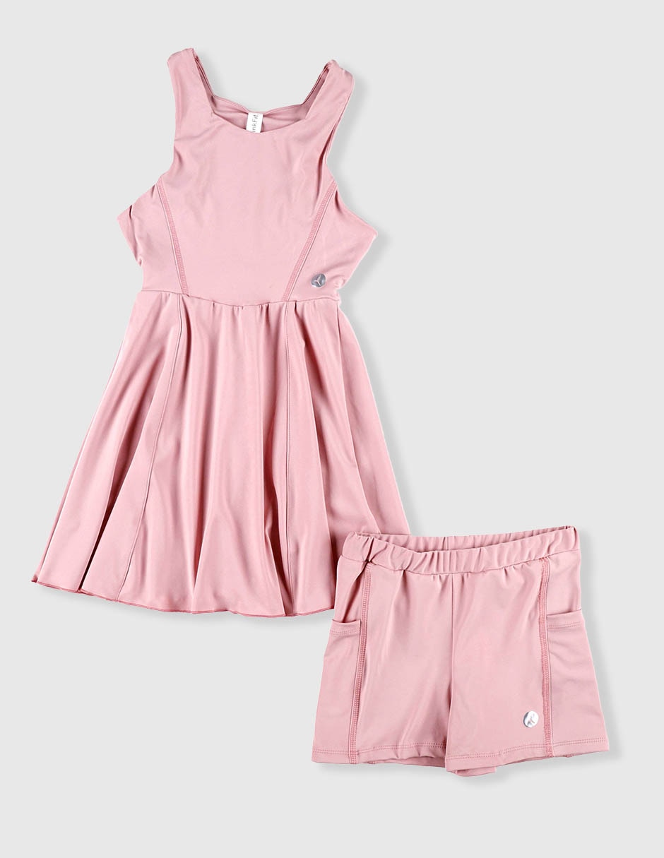 Vestido pink fit para niña