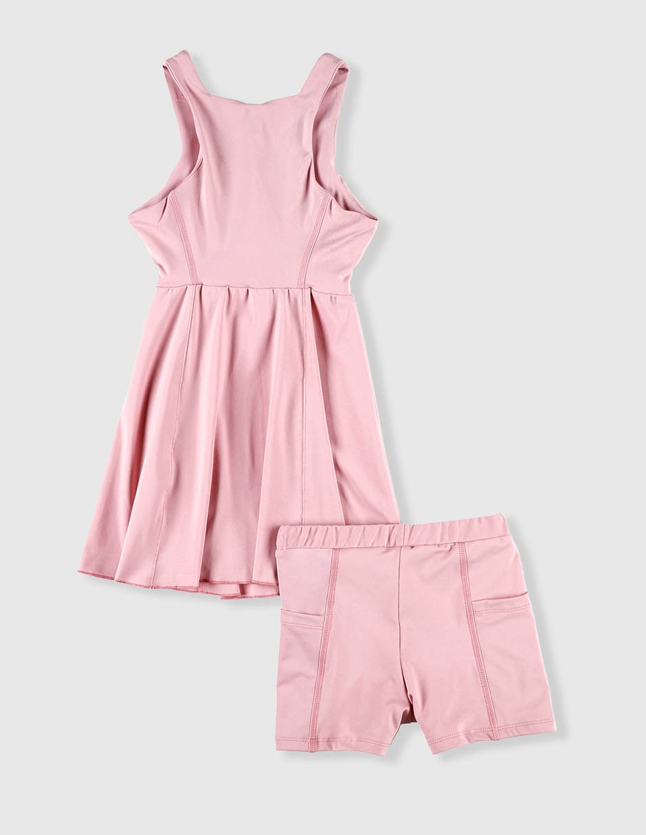 Vestido pink fit para niña