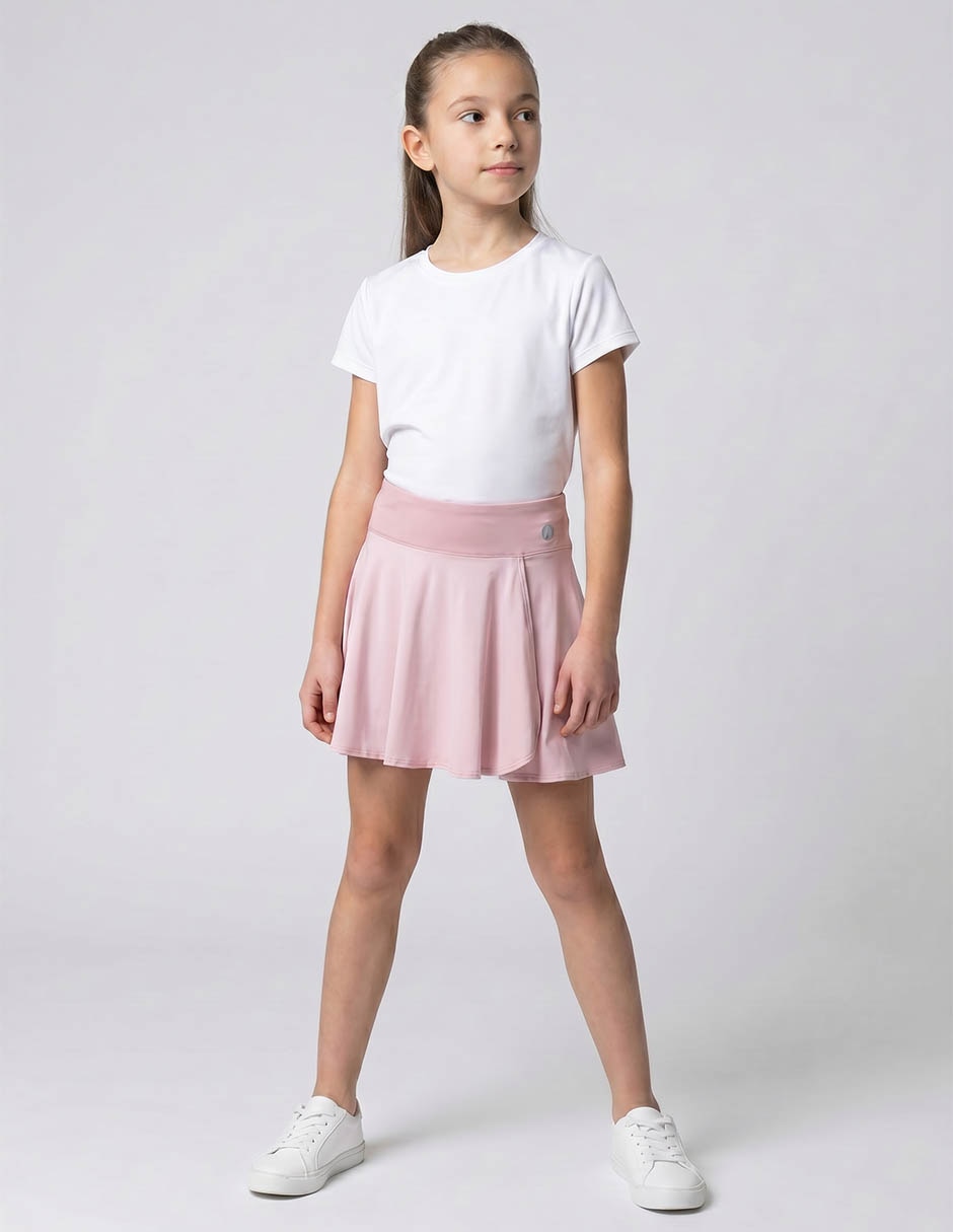 Falda short deportiva para entrenamiento niña Falda short deportiva para entrenamiento niña