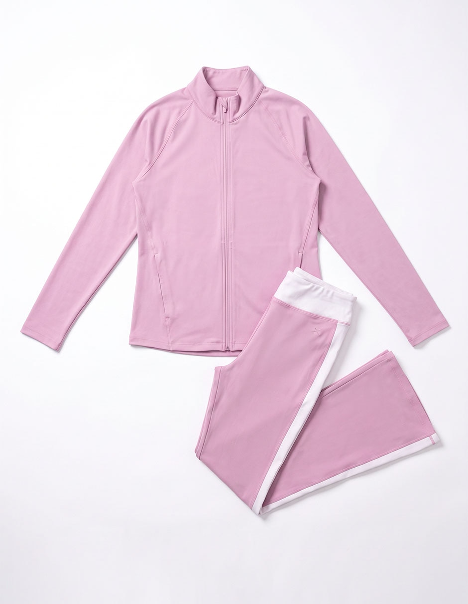 Conjunto deportivo regular con elástico para niña Conjunto deportivo regular con elástico para niña