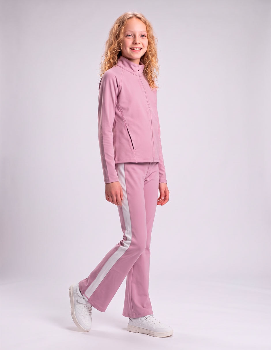 Conjunto deportivo regular con elástico para niña 3