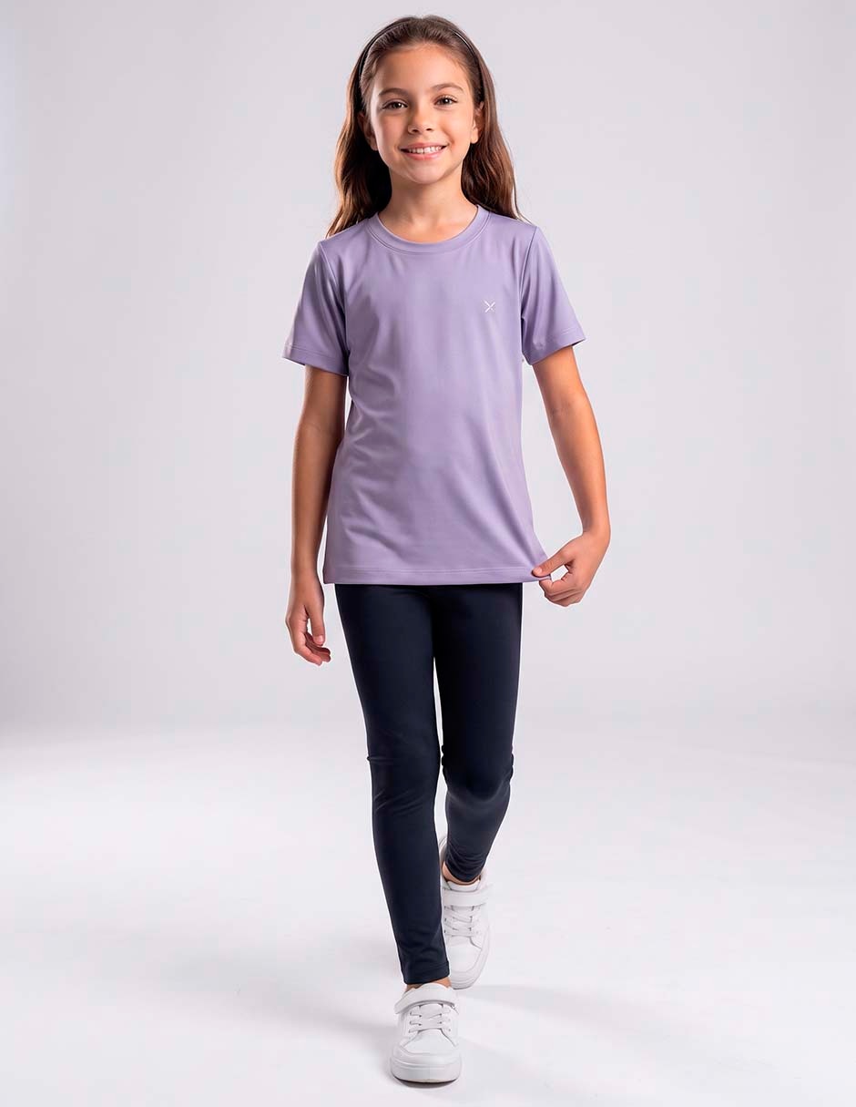 Playera deportiva para entrenamiento para niña