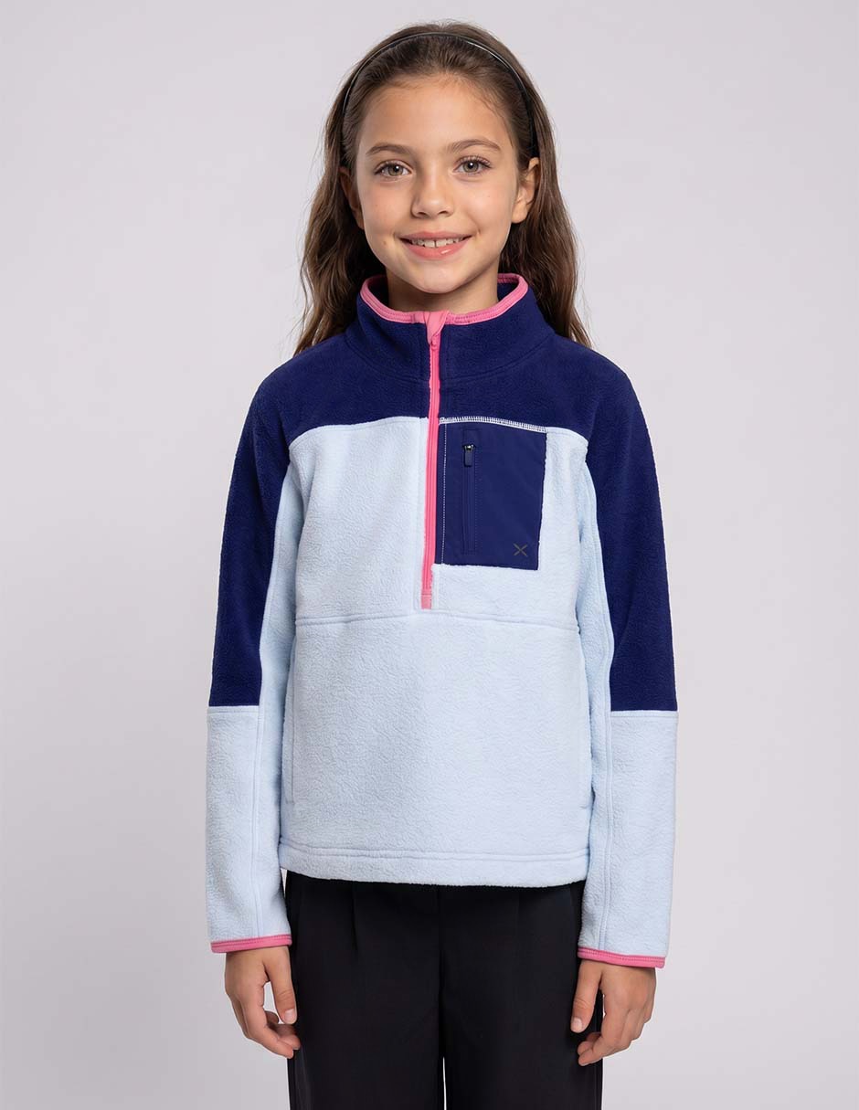 Sudadera para senderismo con cierre para niña