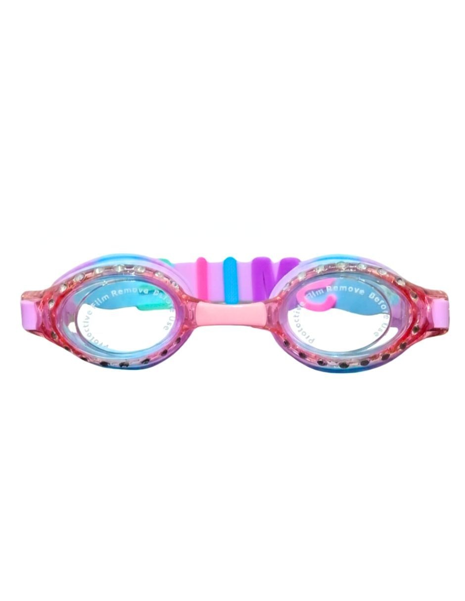 Goggles de puente intercambiable Mermaids 123 para natación de niña
