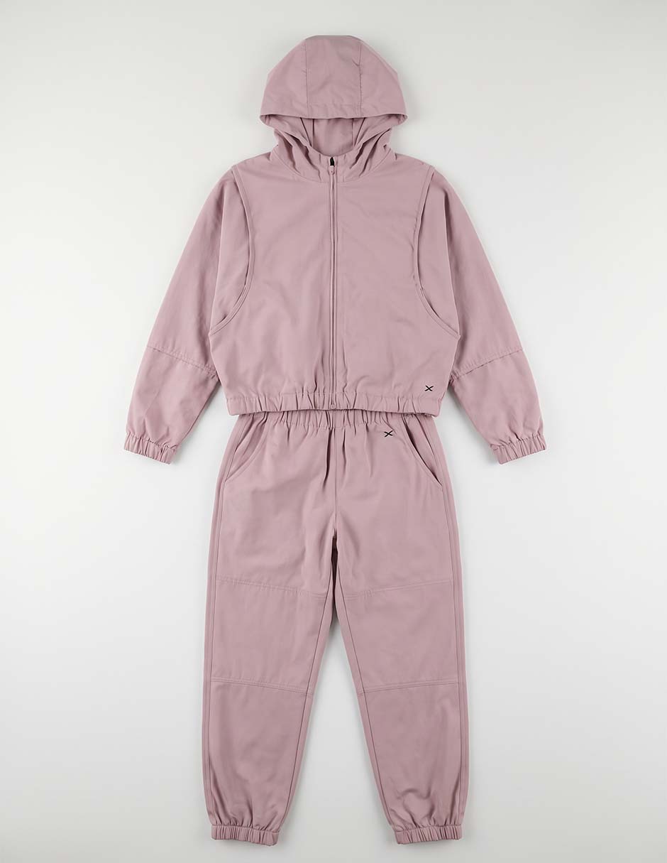 Conjunto deportivo regular con elástico para niña 2