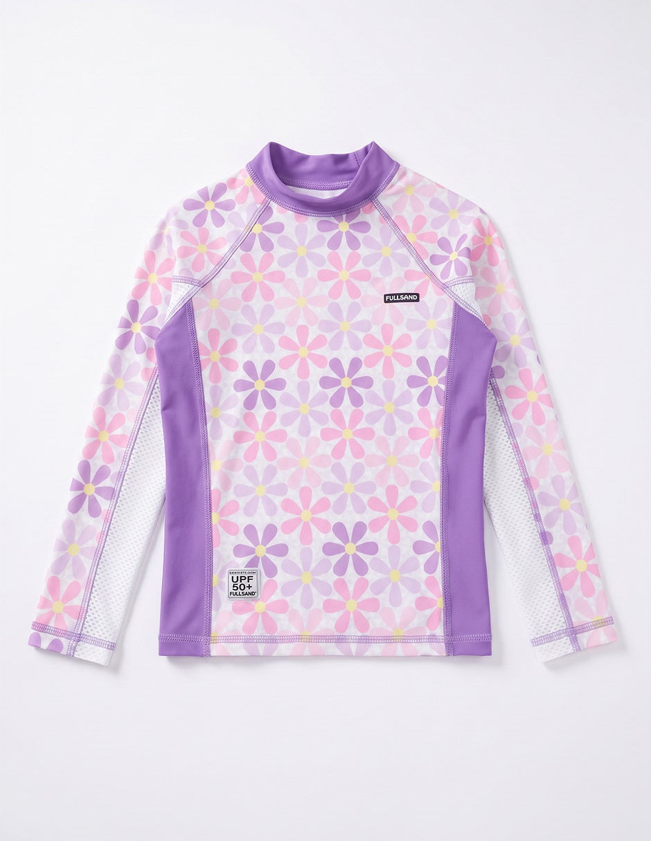Wetshirt estampado floral para niña