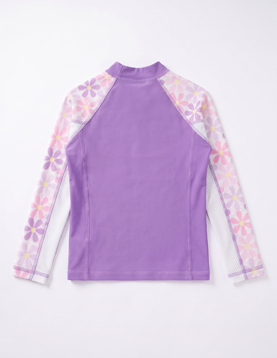 Wetshirt estampado floral para niña 5