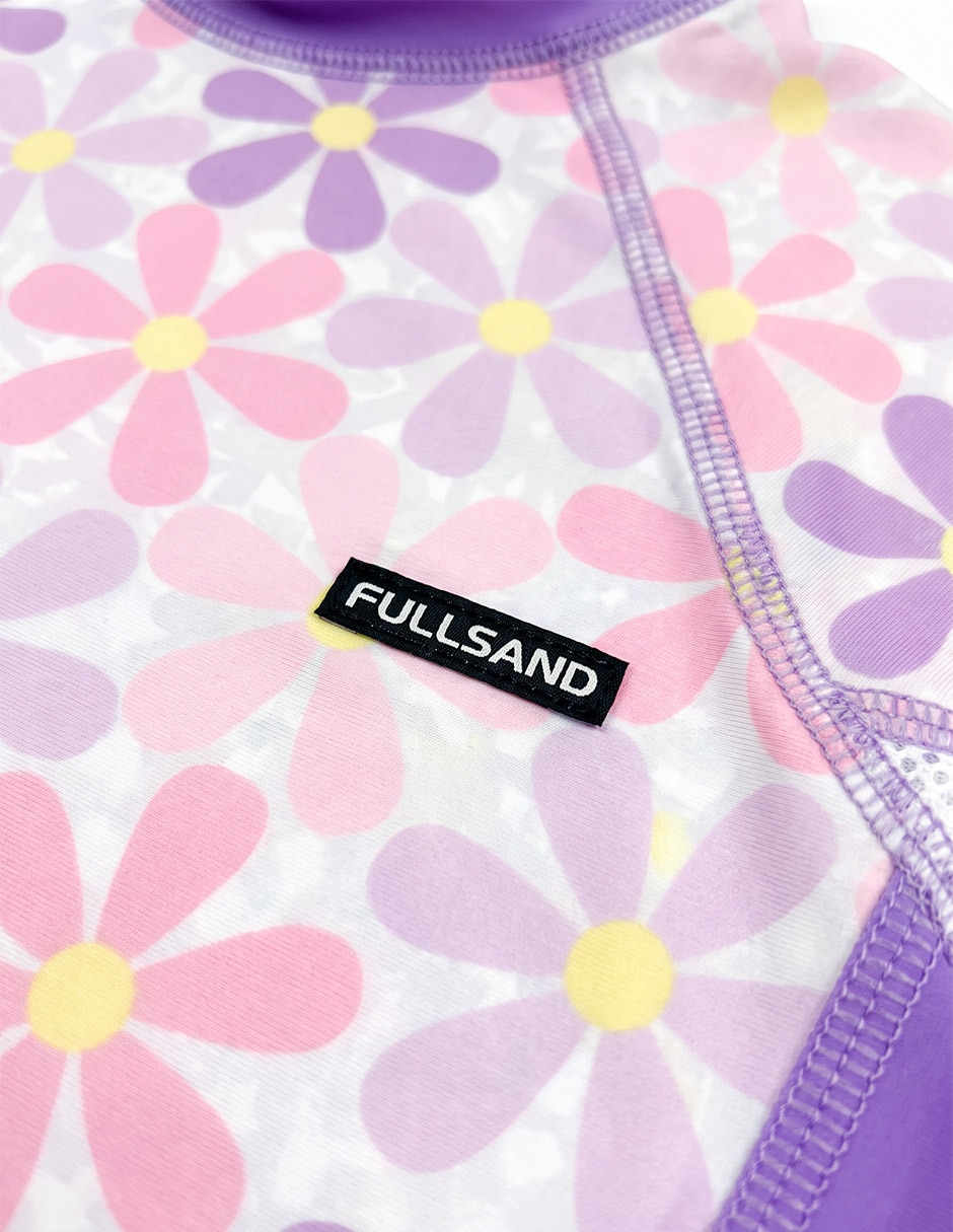 Wetshirt estampado floral para niña 4