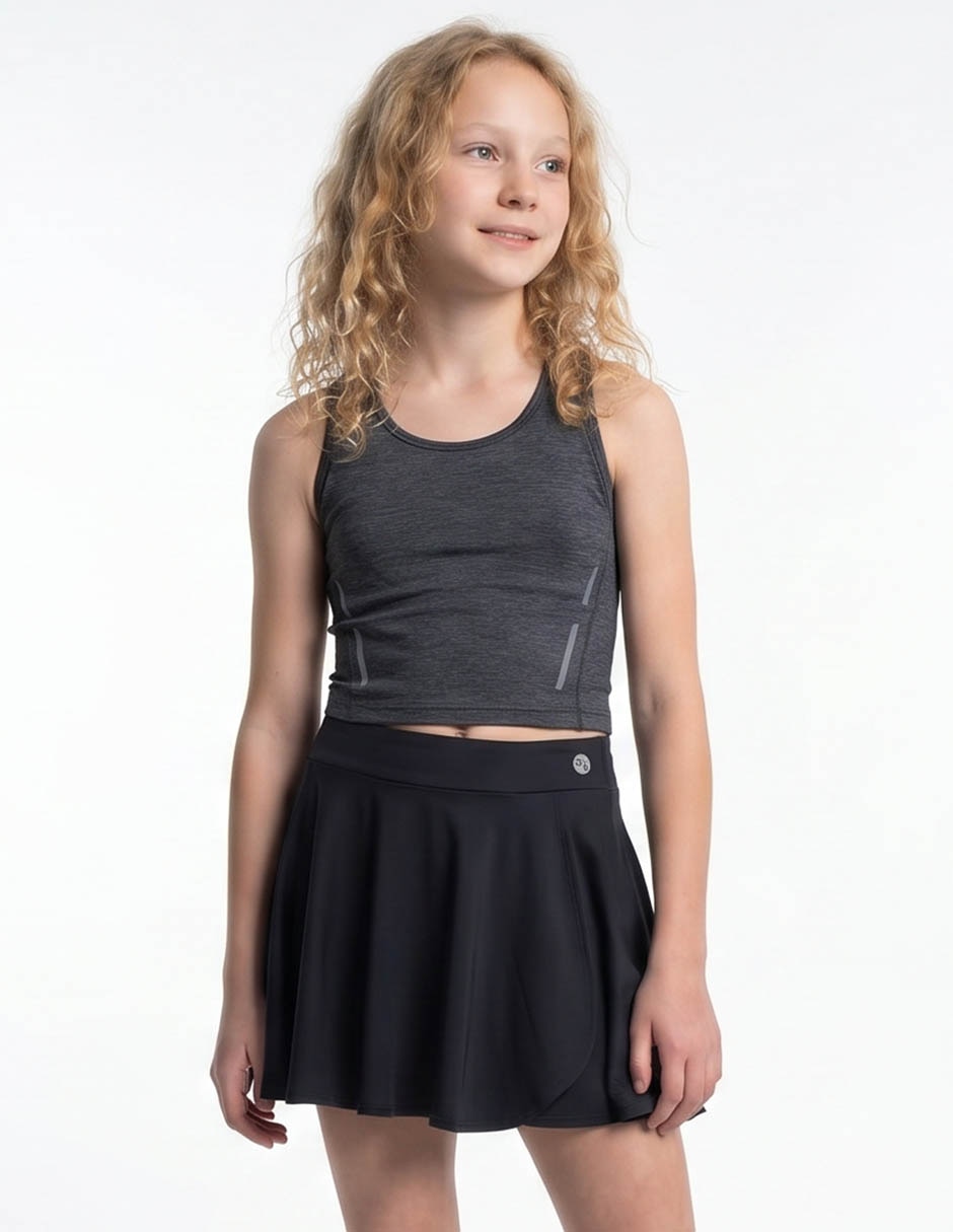 Falda short deportivo pink fit para niña