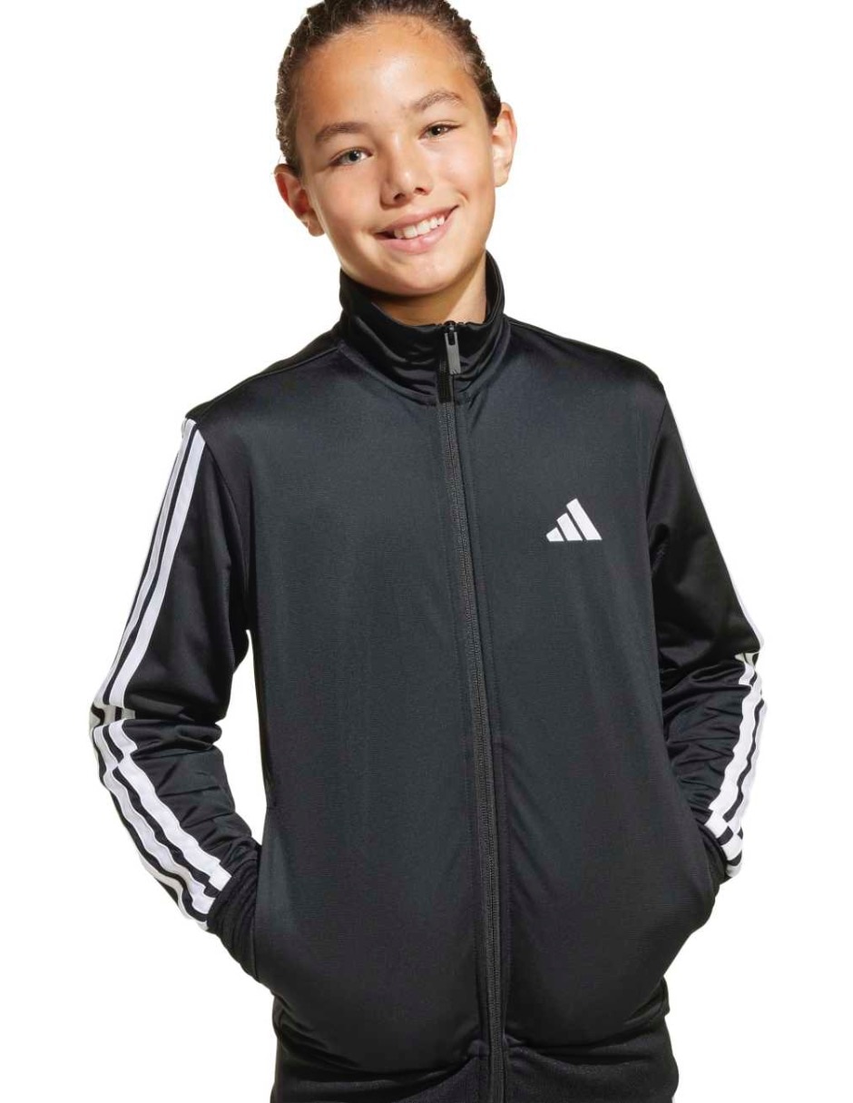Conjunto deportivo regular adidas con elástico para niña