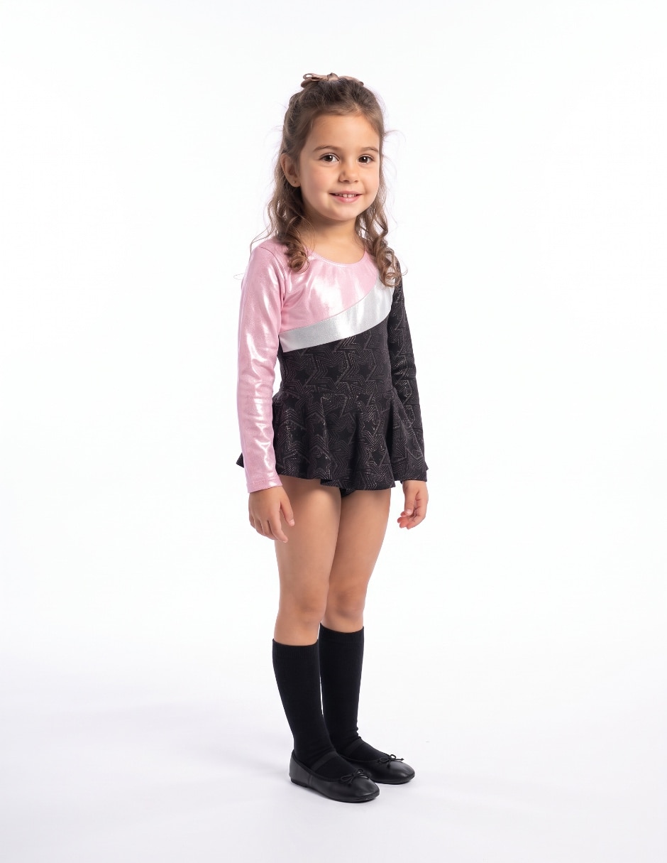 Leotardo c/ falda infantil
